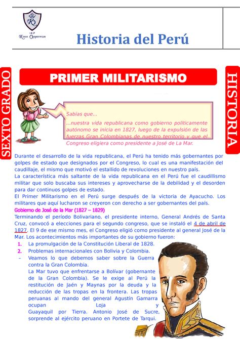 Ficha 04 005 Primer Militarismo Durante El Desarrollo De La Vida