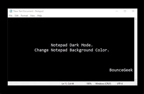 Change Notepad Background Color in Windows 10 - BounceGeek