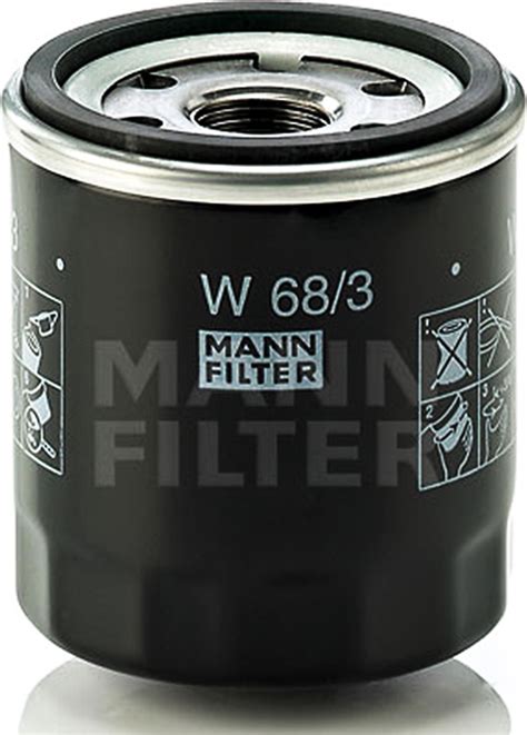 Mann Filter W68/3 Φίλτρο Λαδιού Αυτοκινήτου για Toyota/Lexus/Citroen ...