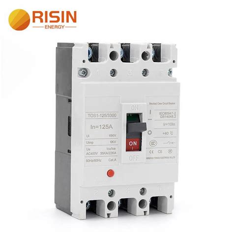 China 125a 160a 250a 3 Pole Ac Mccb Moulded Case Circuit Breaker Factory And Suppliers Risin