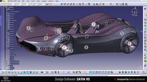 Kia Shift Concept Catia Screenshot Car Body Design