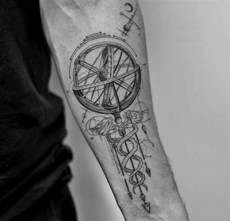 Caduceus & Armillary Sphere