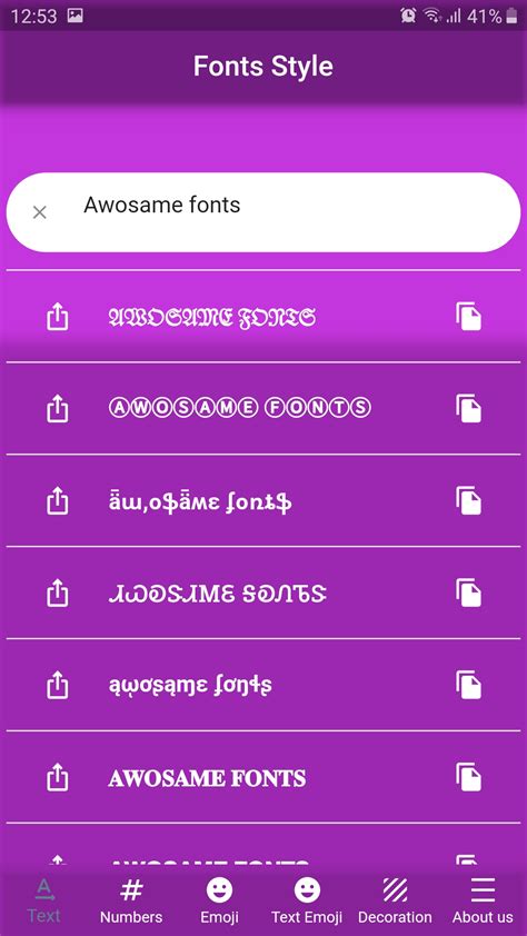 Font style and text emojis - App on Amazon Appstore