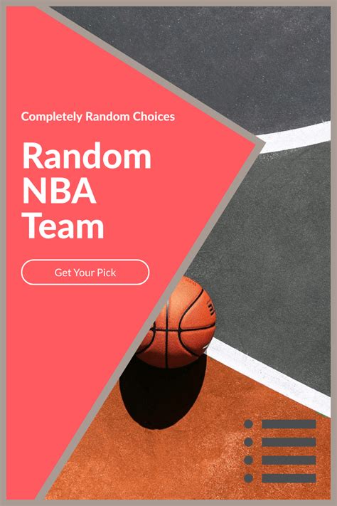 Random Nba Team Generator Spin The Wheel