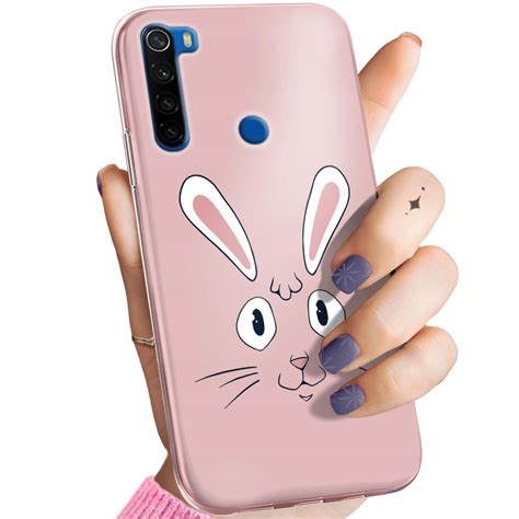 Etui Do Xiaomi Redmi Note 8T Wzory Królik Zając Bunny Obudowa Pokrowiec