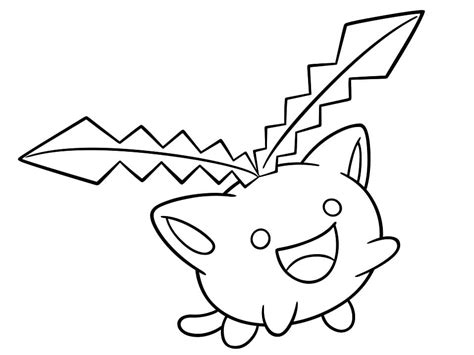 Hoppip Pokemon Coloring Page - Free Printable Coloring Pages for Kids