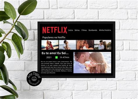 Arte Digital Quadro Namorados Personalizado Casal Netflix Elo7