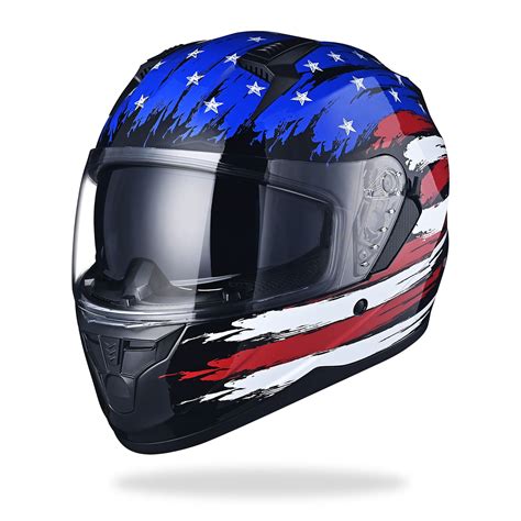 Ahr Run F Modular Flip Up Full Face Motorcycle Helmet Dual Visor Dot