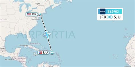 B62903 Flight Status JetBlue Airways: New York to San Juan (JBU2903)