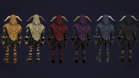 Minotaur Armor Set Stylized RPG