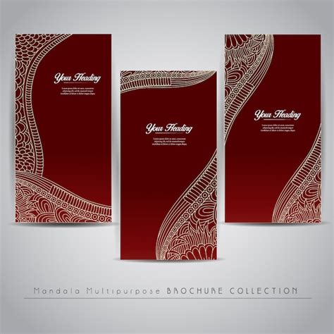 Free Vector | Red vertical banner design