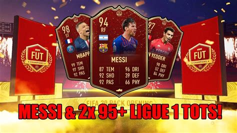 OMG MESSI 2x 95 LIGUE 1 TOTS IN REWARDS FIFA 20 Fut Champions