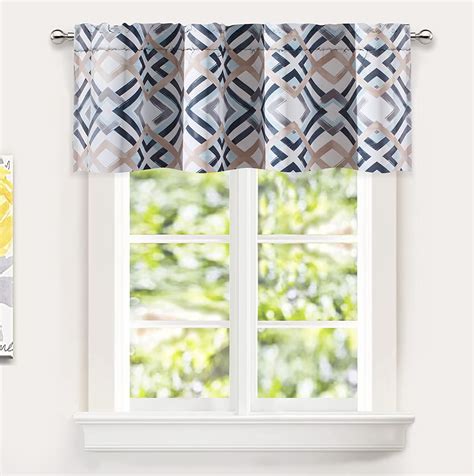 Driftaway Diamond Trellis Watercolor Geometric Valance 52√¢¬Ä¬ù X 14√