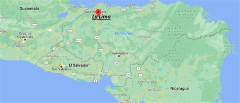 ¿dónde Está La Lima Honduras Mapa La Lima Honduras ¿dónde Está