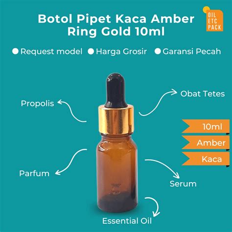 Jual Botol Pipet Dropper Kaca Mini Amber Ml Tebal Wadah Kosong