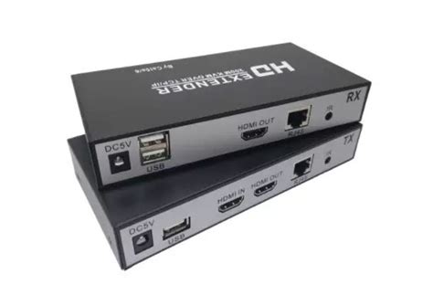 USB KVM Extender HDMI 200M Over Ip Cat5e Cat6 Ethernet Cable Sun