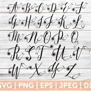 Stethoscope Letters Svg Stethoscope Alphabet Clipart Nurse Letters