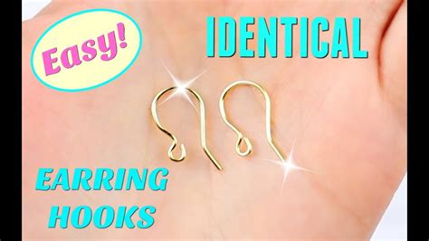 Easy Identical Earring Hooks How To Make Jewelry Findings At Home