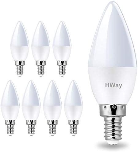 Hway Led Candelabra Light Bulbs Pack Watt Equivalent W E Bright