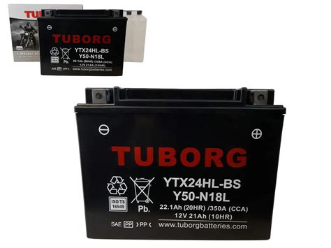 Akumulator Motocyklowy TUBORG AGM YTX24HL BS 12V 21AH 350A Centrum