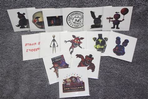 Fnaf Tattoos Five Nights At Freddys By Partytimeusashop On Etsy Five Nights At Freddys Five