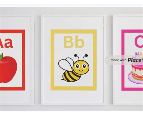 26 Educational Bulletin Board Alphabet Poster Cards Alphabet Line for ...