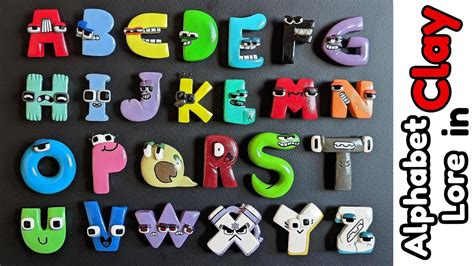 Making All Alphabet Lore Letters Polymer Clay Tutorial Youtube