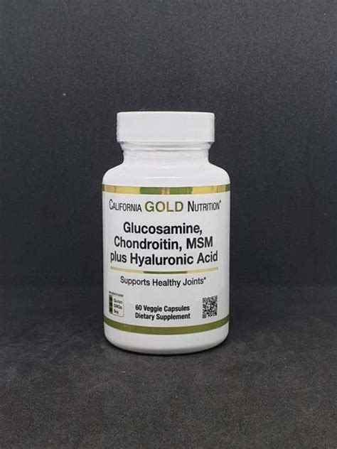 California Gold Nutrition Glucosamine Chondroitin Msm Plus Hyaluronic Acid Supports Healthy