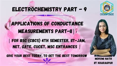 ELECTROCHEMISTRY PART 9 BSC CBCS 4TH SEMESTER IIT JAM NET GATE