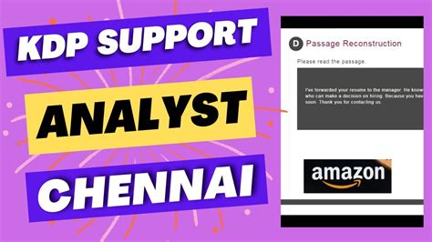 Amazon Kdp Support Analyst Online Test Amazon Interview Questions And Answers Chennai