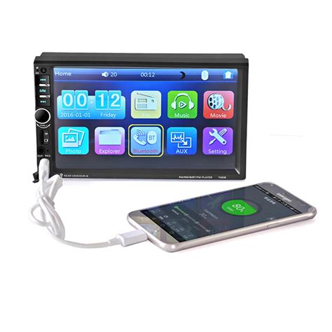 7060b 7 Inch Bluetooth Tft Screen Car Audio Stereo Mp3 Mp4 Mp5player 12v Auto 2 Din Support Aux