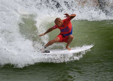 Pro surfers compete at mysterious wave facility in the middle of the ...