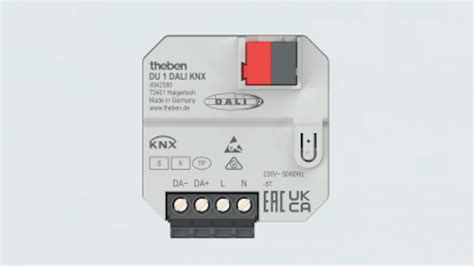 Theben Announces KNX DALI Flush Mounted Dimming Actuators In TP And RF