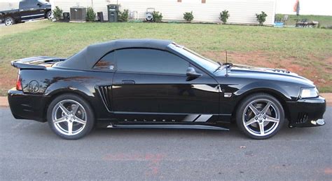 Black 2002 Saleen S281 E Ford Mustang Convertible