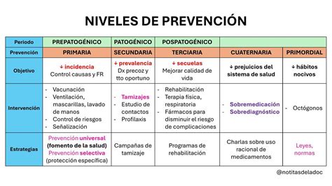 Niveles de prevención en salud LaDoc uDocz