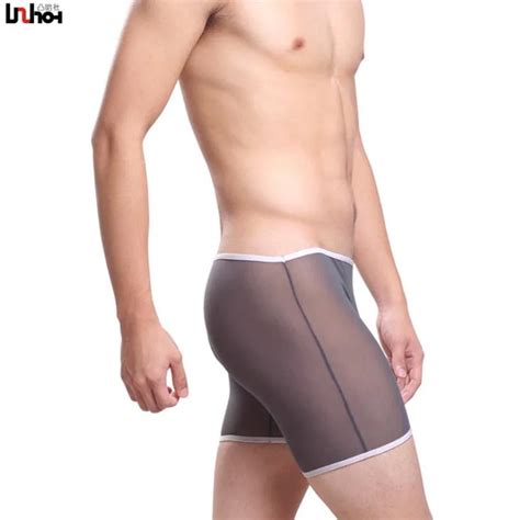 Cuecas Masculinas Transparentes De Malha Sexy Cueca Boxer Pênis