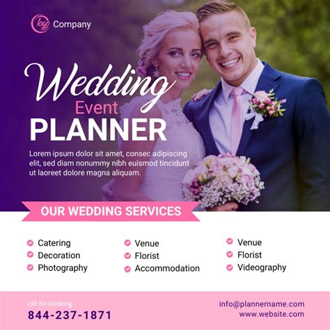 Copy Of Wedding Planner Service Ad Postermywall