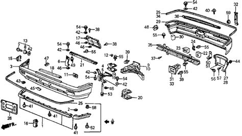 62551 SB2 660 Genuine Honda Beam FR Bumper Upper