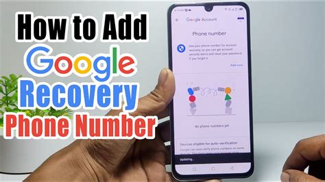 How To Add Recovery Phone Number In Google Account On Android Youtube