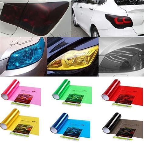 Auto Car Light Headlight Taillight Tint Vinyl Film Sticker Easy Stick Motorcycle Whole Car