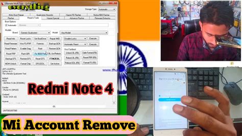 Redmi Note 4 Mi Account Remove By Umt How To Unlook Redmi Note 4 With