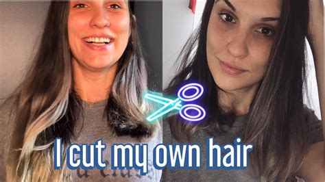 I Cut My Long Hair Short Myself 😱 Youtube