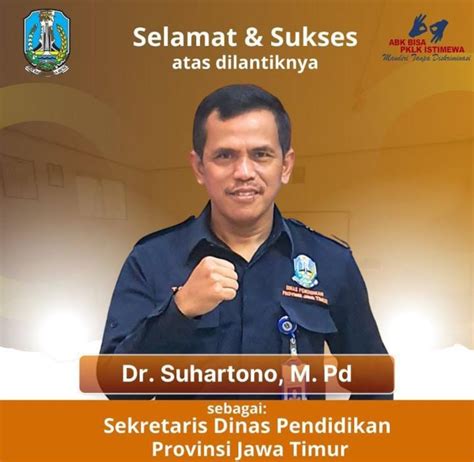 Sekretaris Dinas Pendidikan Provinsi Jawa Timur Slb Aditama Surabaya