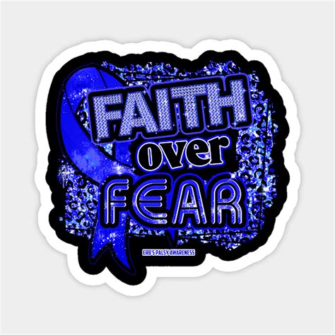 Erb S Palsy Awareness Ribbon Faith Over Fear Leopard Gift For Erb S