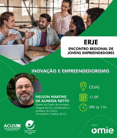 ERJE 2022 Encontro Regional de Jovens Empreendedores em Jaraguá do Sul