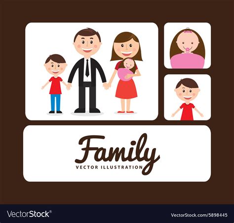 Family album Royalty Free Vector Image - VectorStock