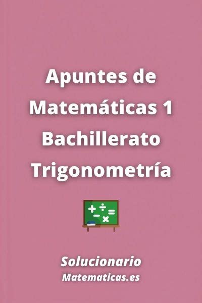 Apuntes Matem Ticas Bachillerato Trigonometr A Pdf