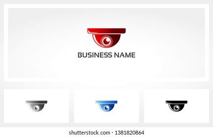 Cctv Security Surveillance Camera Logo Stock Vector (Royalty Free) 1381820864