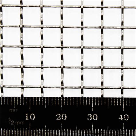 Woven 304 Stainless Steel Wire Mesh 4 Mesh 5 5mm Aperture The Mesh Company