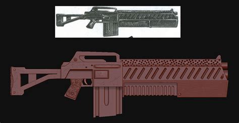 Sci-Fi assault rifle - The M50 (my first ZBrush project) - ZBrushCentral